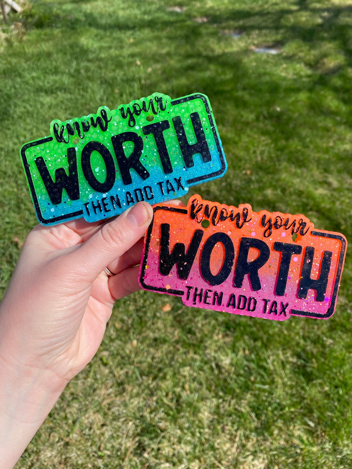 Know Your Worth and Then Add Tax Freshie Silicone Mold, positive aroma bead molds, beginner freshie making supplies, popular freshie molds,