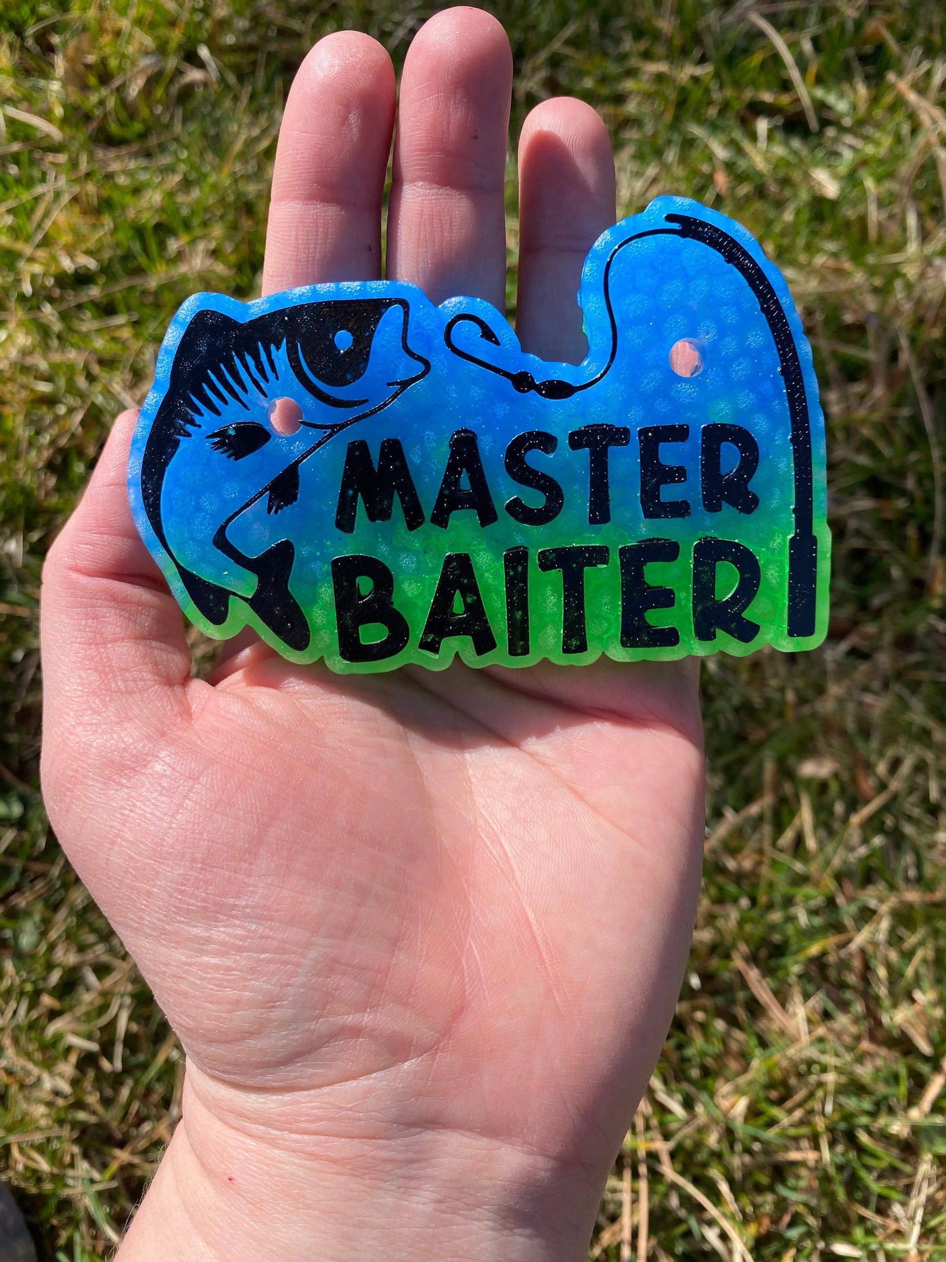 Master Baiter Fishing Freshie Mold, freshie supplies, silicone baking mold, freshie molds for men, adult humor freshie mold, dirty humor