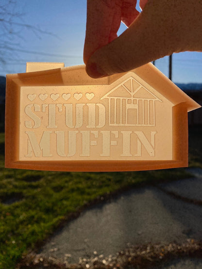Stud Muffin Freshie Mold, freshie supplies for beginner, guy freshies, silicone baking mold, freshie mold for men, construction freshie mold