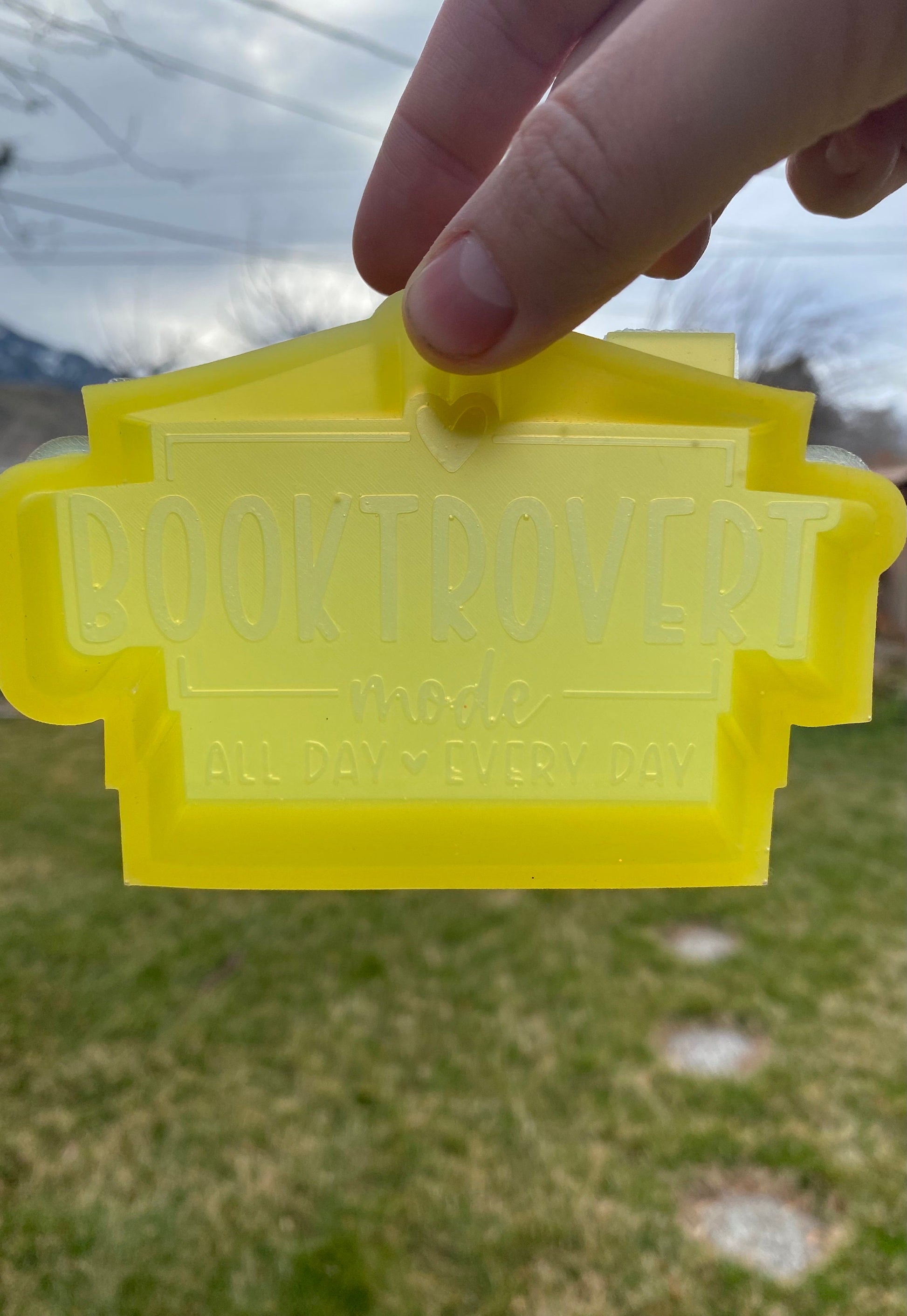 Introvert Book Freshie Silicone Mold, aroma bead molds, freshie making supplies, popular freshie molds, reader freshie molds, concrete mold