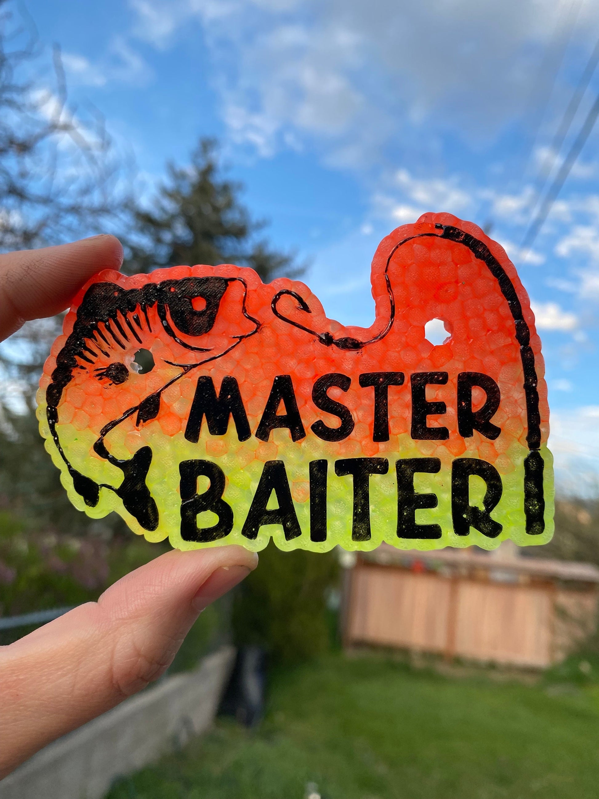 Master Baiter Fishing Freshie Mold, freshie supplies, silicone baking mold, freshie molds for men, adult humor freshie mold, dirty humor