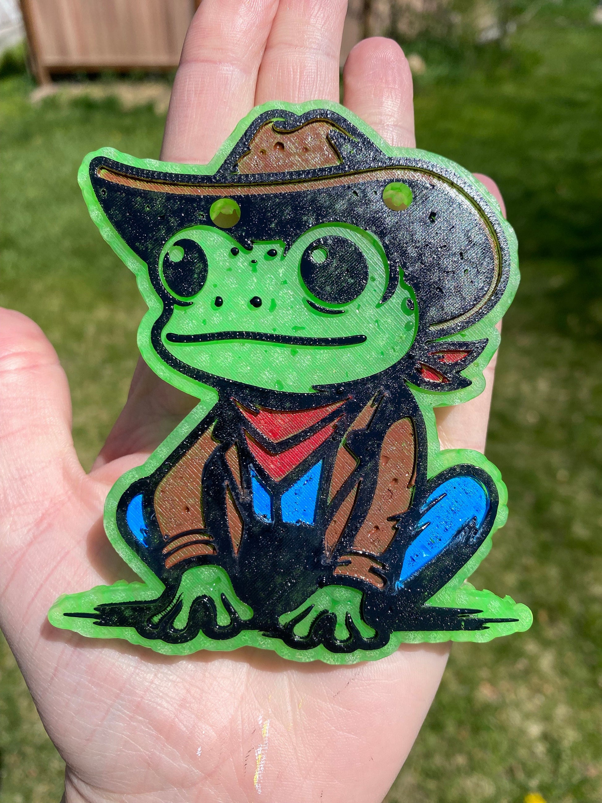 Cowboy Frog Freshie Mold, Western Freshie Molds for Men, Bestselling guy freshie molds, popular silicone molds for husbands, country freshie