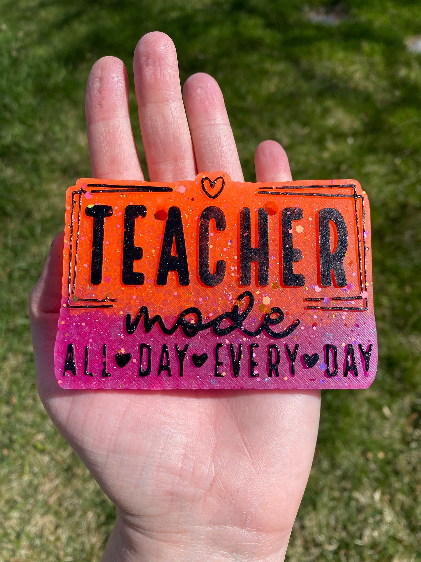 Teacher Mode Freshie Silicone Mold, freshie making supplies, silicone molds for teachers, freshie ideas for teaching, end of school year