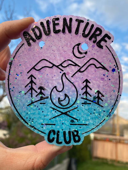 Adventure Club Freshie Silicone Mold, freshie making supplies, popular freshie, best selling freshies, summer freshies, camping outdoors