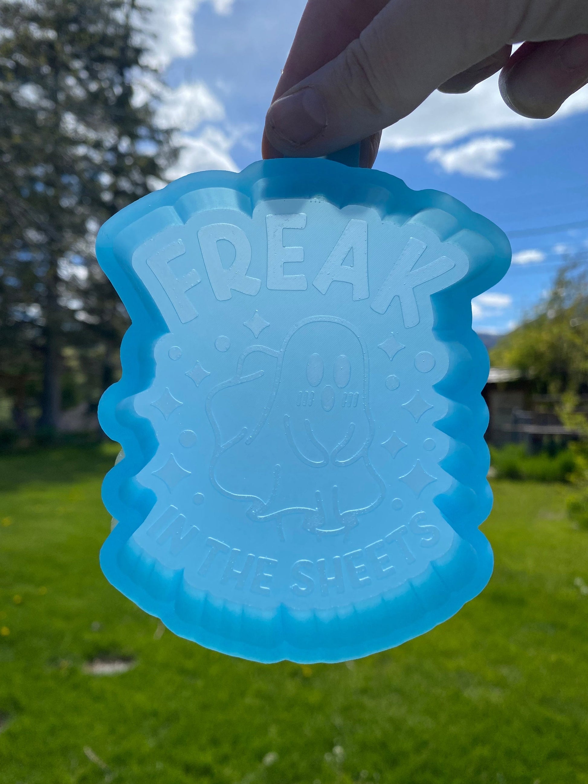 Freak in the Sheets Ghost Mold, Halloween Freshie Mold, Fall Freshie Mold, Ghost Silicone Mold, Funny Freshie Mold, Spooky Mold