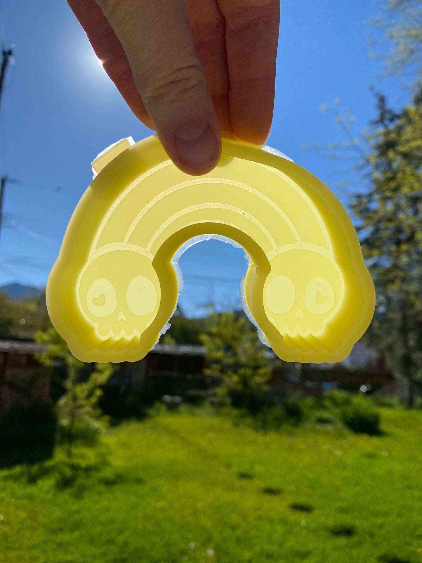 Skull Rainbow Mold, Cute Halloween Freshie Mold, Popular Halloween Freshie Mold, Skull Silicone Mold, Boho Halloween Freshie Mold
