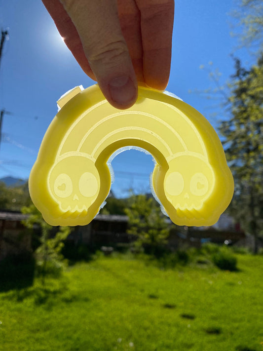 Skull Rainbow Mold, Cute Halloween Freshie Mold, Popular Halloween Freshie Mold, Skull Silicone Mold, Boho Halloween Freshie Mold