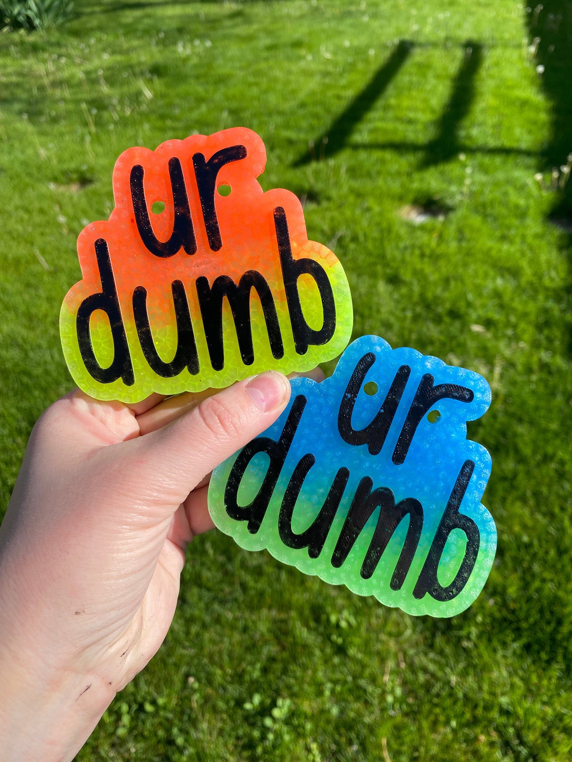 Ur Dumb Mold, you're dumb freshie, funny freshie mold, dad freshie mold, freshie mold for brother, freshie mold for sister, gag gift freshie