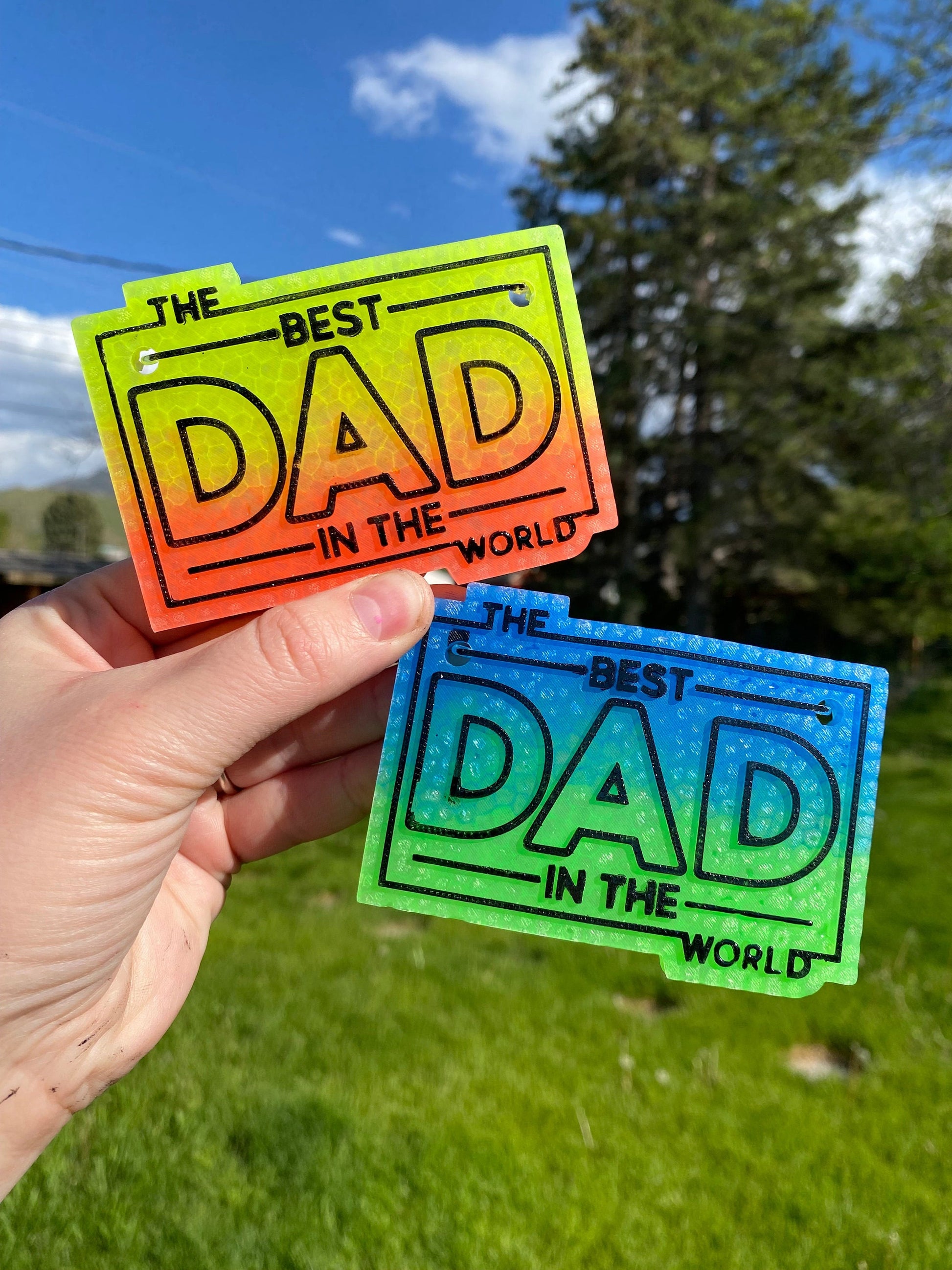 Best Dad in the World Freshie Mold, fathers day freshie mold, freshie making supplies, husband freshie ideas, dad freshie mold, dad silicone