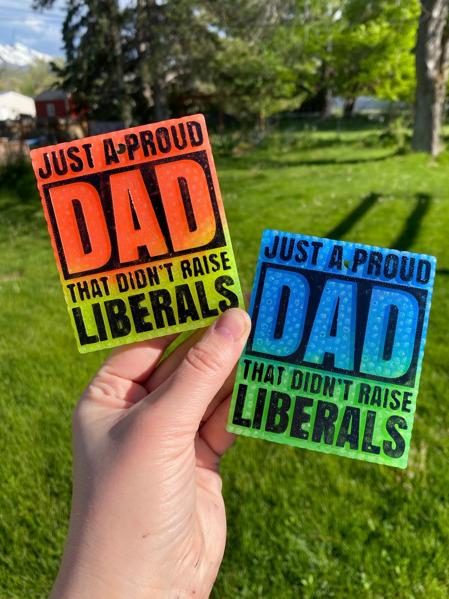 Just A Proud Dad That Didn't Raise Liberals Mold, fathers day freshie mold, freshie making supplies, husband freshie ideas, dad freshie mold
