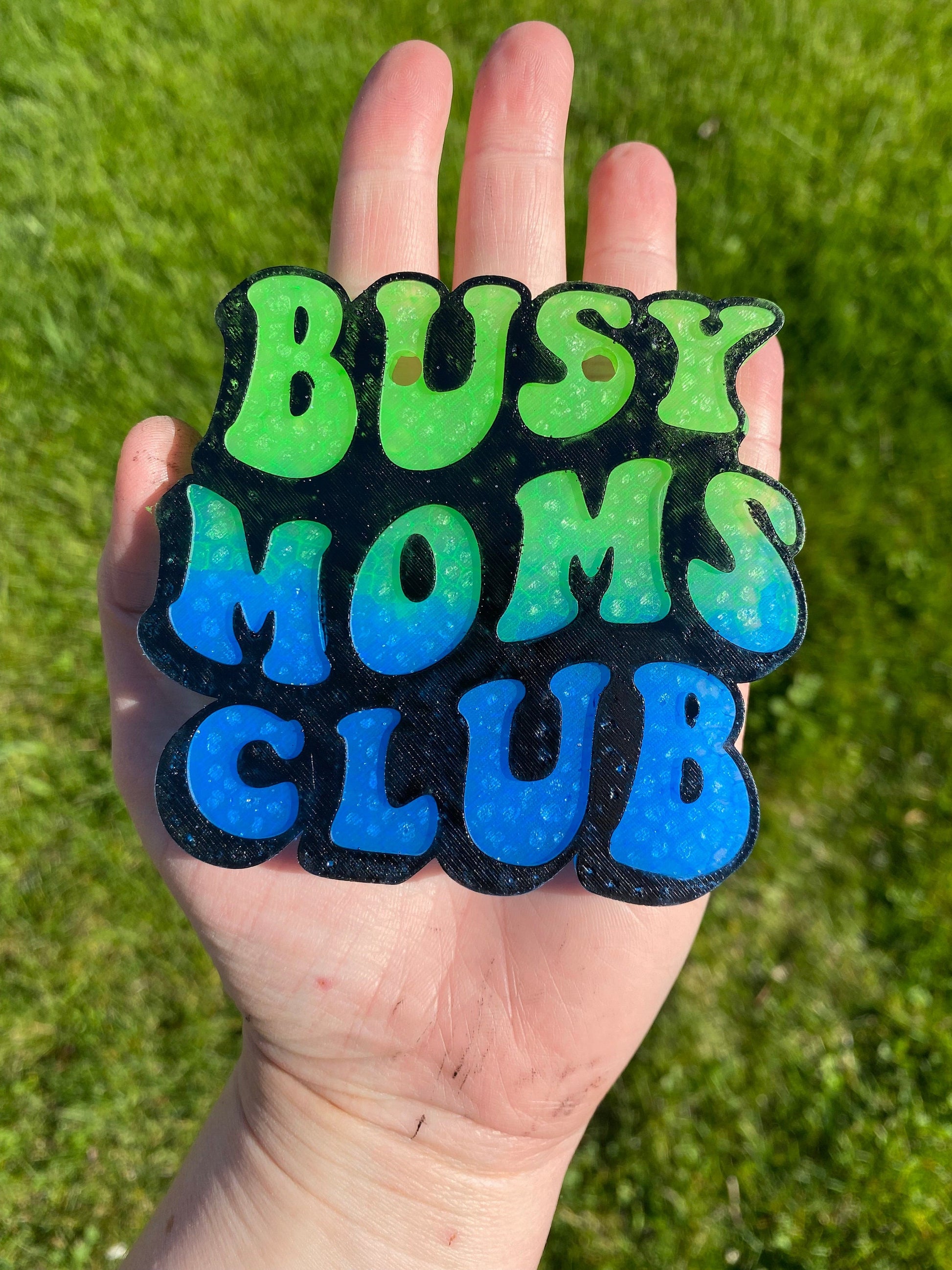 Busy Moms Club Mold, motherhood freshie mold, beginner freshie mold, freshie making supplies, silicone mold for freshie