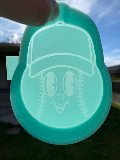 Baseball Dad Freshie Silicone Mold, softball dad aroma bead molds, freshie making supplies, sport dad mold, best selling freshies