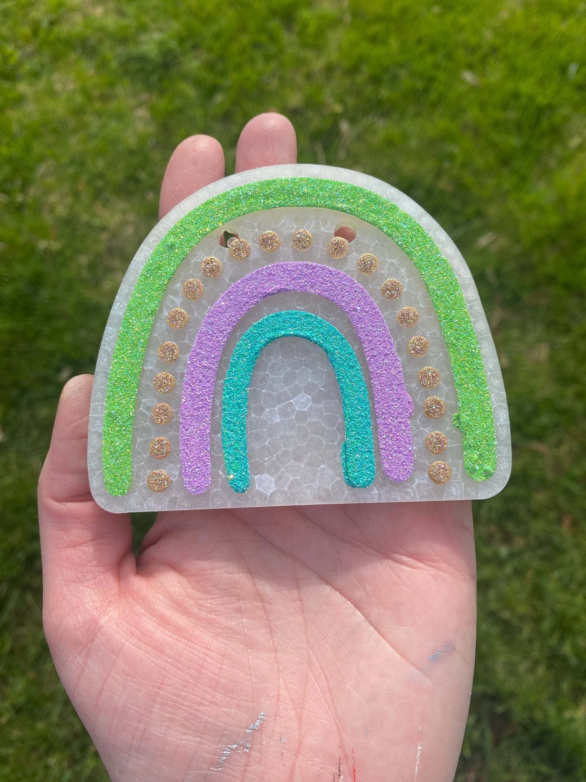 Boho Rainbow Freshie Mold, Heat Safe Silicone Mold, Popular freshie molds, baby freshie molds, bestselling freshie molds