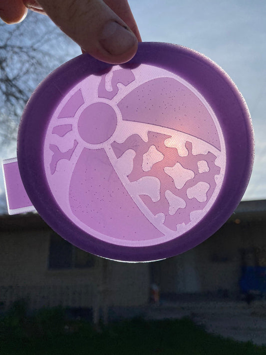 Cow Print Beach Ball Mold, Summer Freshie Molds, Sun Freshie Mold, Beach Silicone Mold, Easy Cardstock Molds for Beginners, Popular Molds