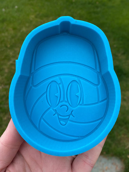 Volleyball Dad Mold, Sport Freshie Molds, Team Silicone Mold, Father's Day Molds, Cardstock Freshie mold, volleyball freshie mold
