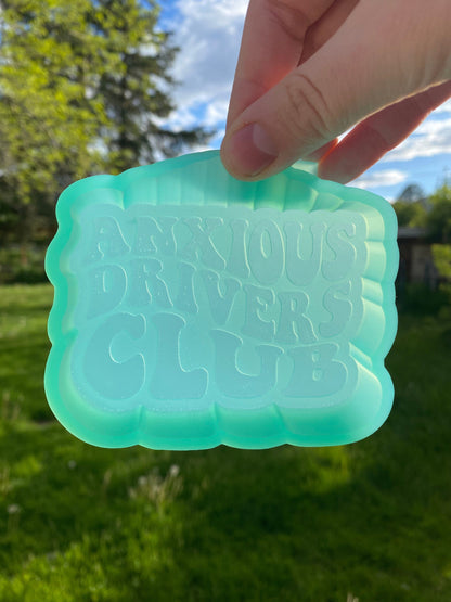 Anxious Drivers Club Mold, Driving Permit Freshie, New Driver Freshie Mold, Anxiety Freshie Mold, Funny Freshie Mold, Freshie Mold for Teen