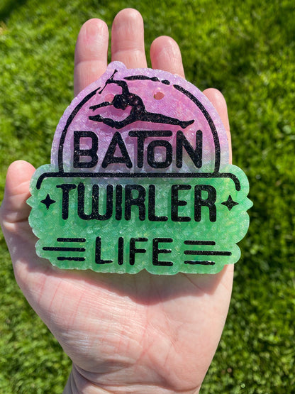 Baton Twirler Life Mold, Sport Freshie Mold, High School Silicone Mold, twirling queen mold, baton tosser mold, drum majorette freshie mold