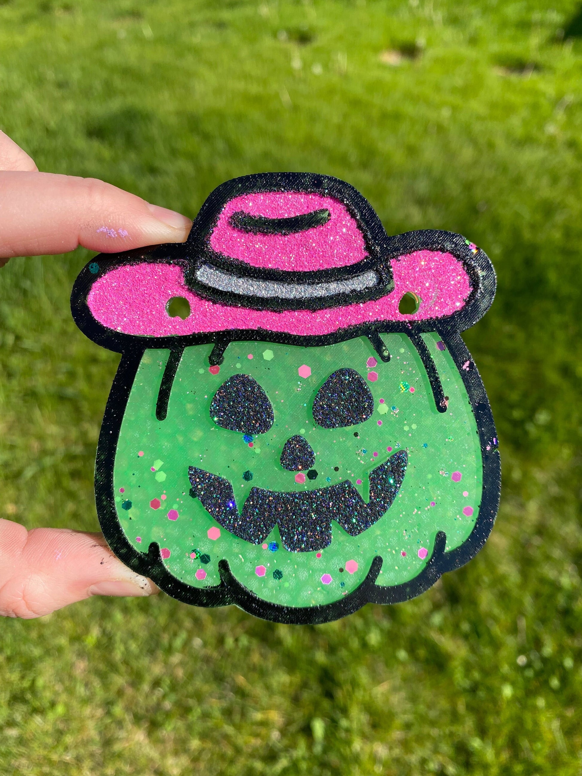 Cowboy Jack-o-lantern Pumpkin Mold, Halloween Freshie Mold, Fall Freshie Mold, Ghost Silicone Mold, Coffee Shop Freshie Mold, Spooky Mold