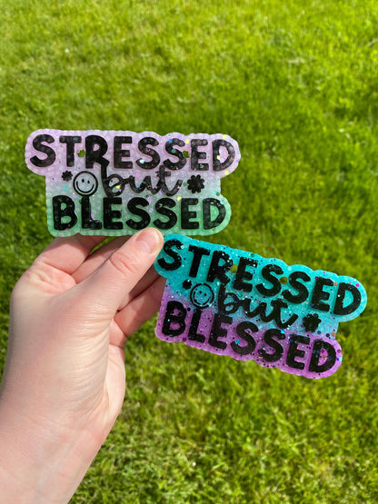 Stressed but Blessed Mold, religious freshie making supplies, popular freshie molds, best selling freshies, god is good freshie mold,