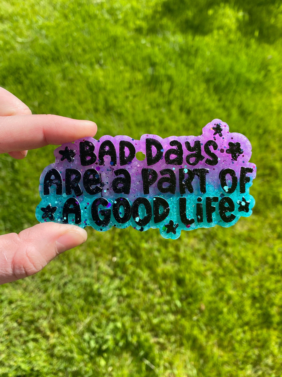 Bad Days Are Part of a Good Life Mold, positive aroma bead molds, beginner freshie making supplies, popular freshie molds, self affirmation