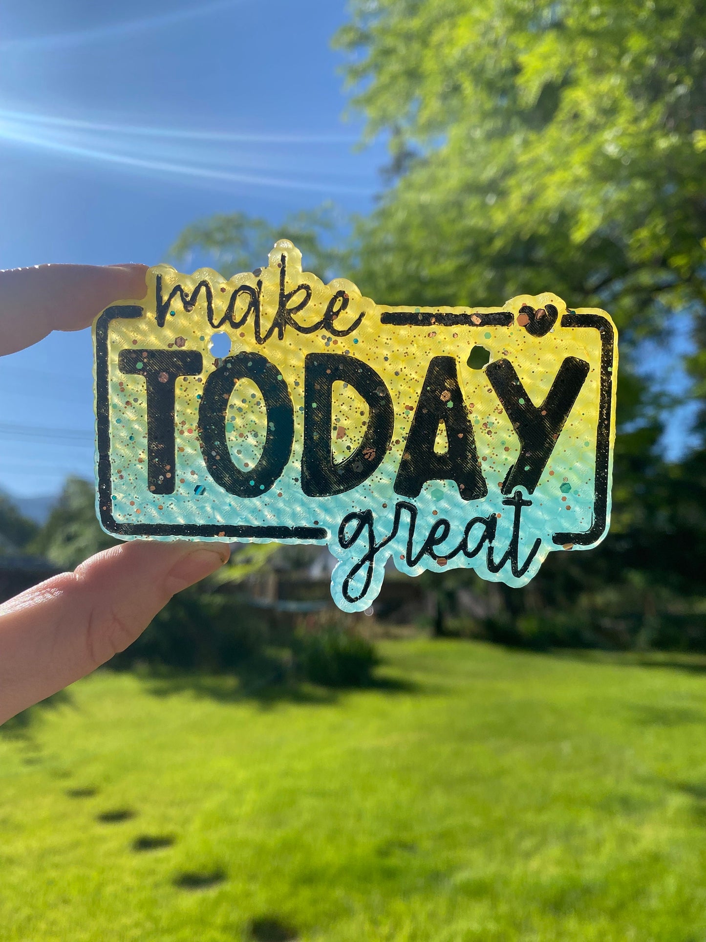 Make Today Great Freshie Mold, Mental Health Freshie Mold, Uplifting Freshie Mold, Mental Health Awareness Silicone, Inspirational Freshie