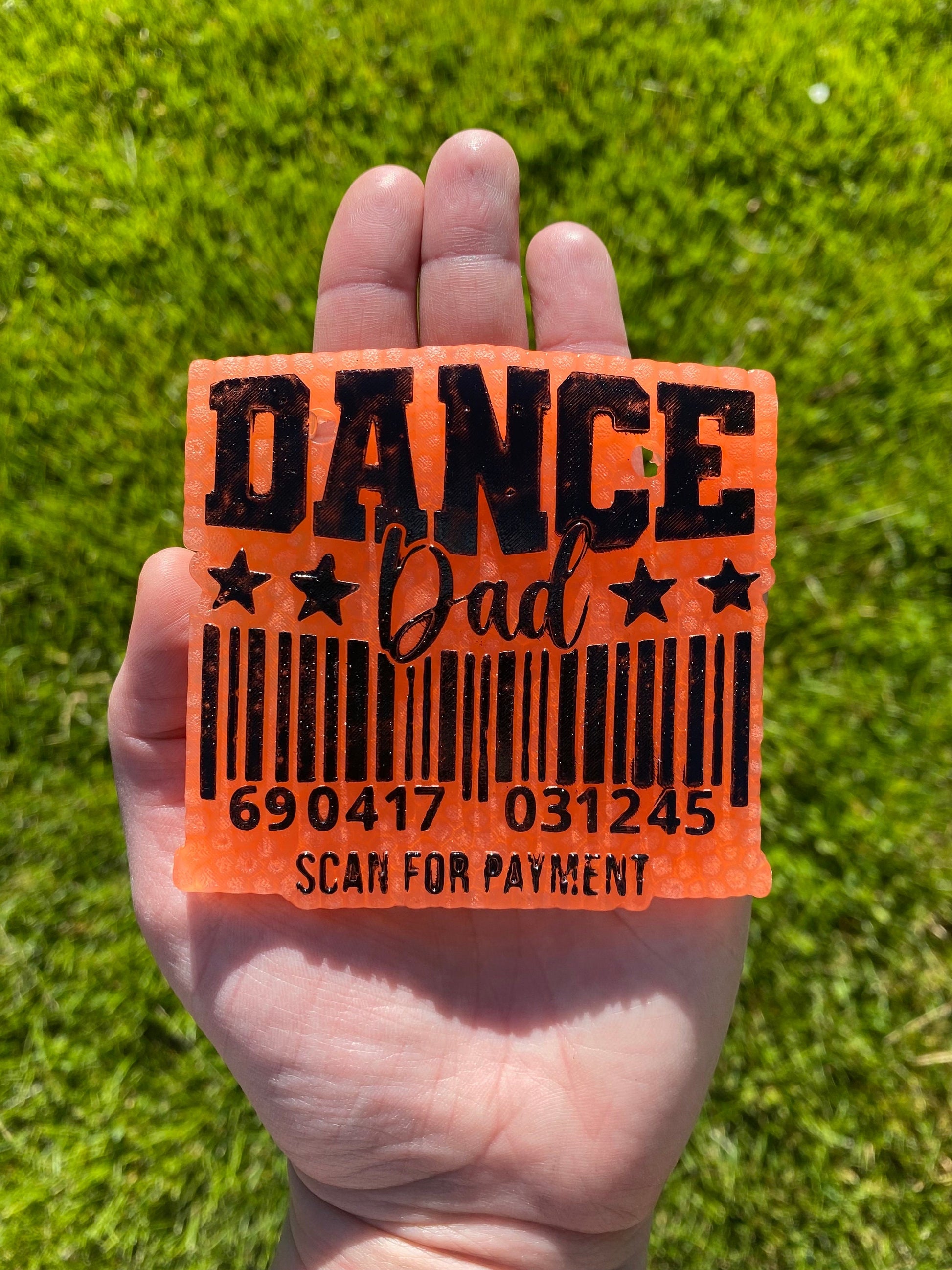 Dance Dad Scan for Payment Barcode Mold