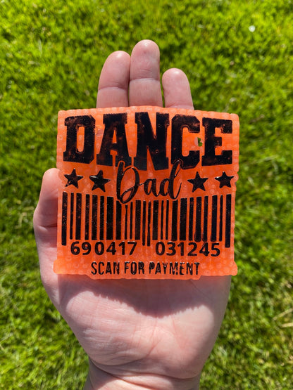 Dance Dad Mold, Dance life Freshie Silicone Mold, sport freshie molds, freshie making supplies, sport mold, fathers day mold, Scan for pay