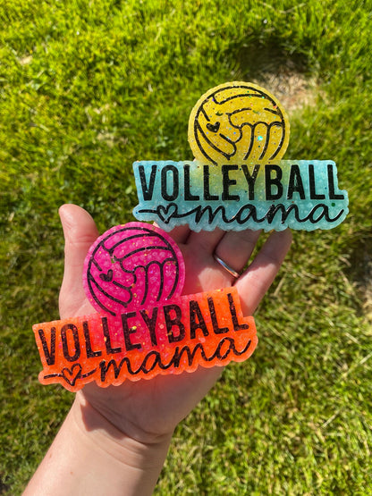 Volleyball Mama Freshie Silicone Mold, volleyball mom aroma bead mold, freshie making supplies, cardstock sport molds, best selling freshies