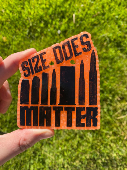 Size Does Matter Freshie Mold, Gun Freshie Mold, Hunting Silicone Mold, Freshie Molds for Men, Father's Day Freshie Molds, Guy Freshie Mold
