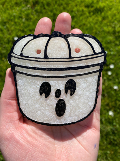 Ghost Bucket Mold, Halloween Freshie Mold, Fall Freshie Mold, Retro Bucket Silicone Mold, Funny Freshie Mold, Retro Halloween Bucket Mold