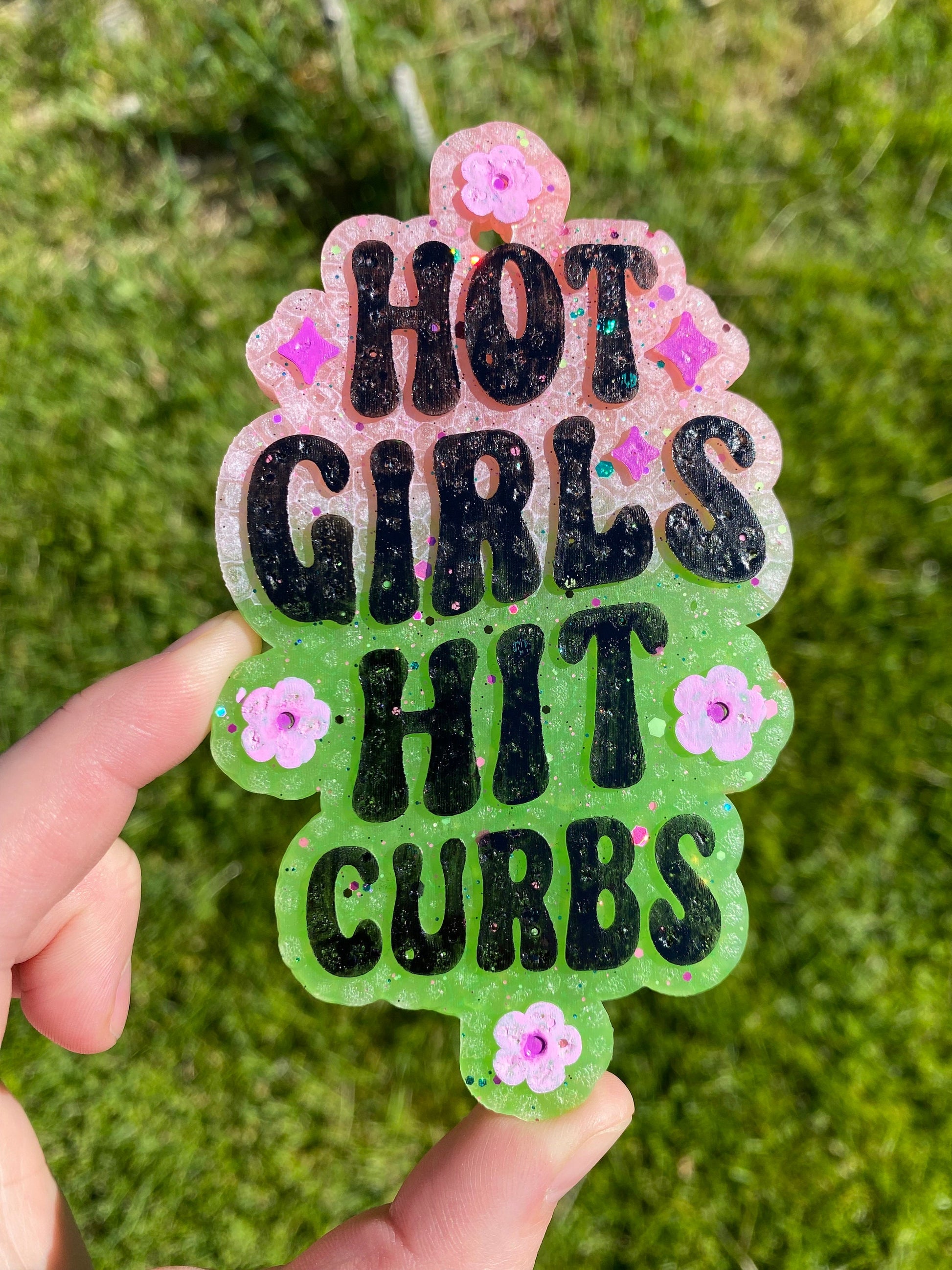 Hot Girls Hit Curbs Mold, Girl Math Freshie, Funny Freshie Mold, Curb Hitter Freshie Mold, Funny Freshie Mold, Freshie Mold for Teen