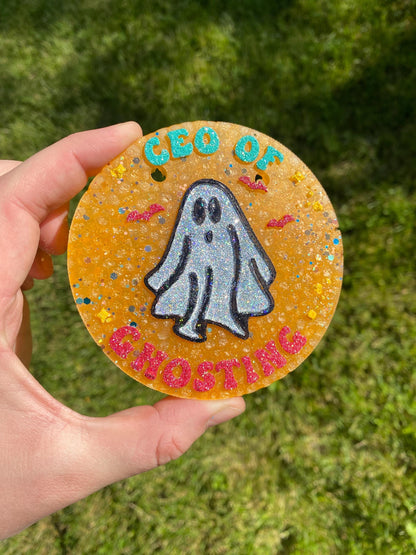 CEO Of Ghosting Mold, Halloween Freshie Mold, Fall Freshie Mold, Ghost Silicone Mold, Funny Ghost Molds, Haunted Freshie Mold, Funny Hallow