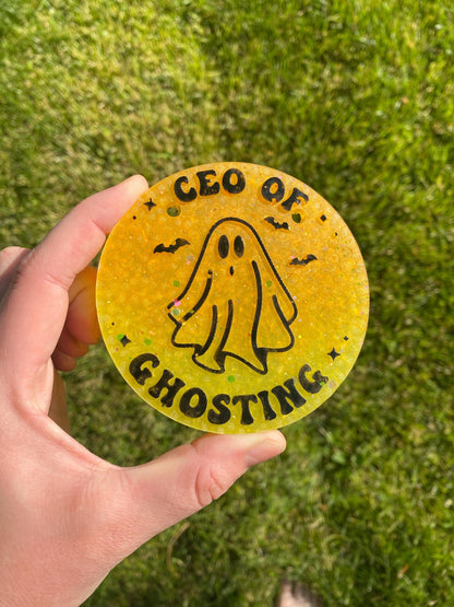 CEO Of Ghosting Mold, Halloween Freshie Mold, Fall Freshie Mold, Ghost Silicone Mold, Funny Ghost Molds, Haunted Freshie Mold, Funny Hallow