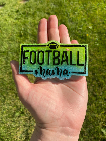 Football Mama Freshie Silicone Mold, best selling freshies, sports freshie molds, sport team freshie molds, football freshie mold