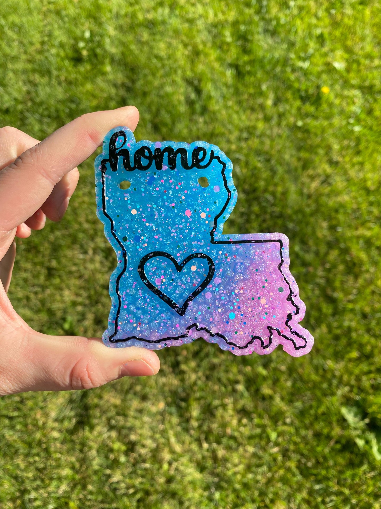 Louisiana Freshie Mold, Home State Freshie Molds, USA Freshie Molds, Beginner Aroma Bead Molds, Louisiana State Freshie Mold