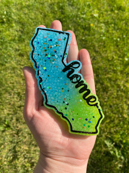 California Freshie Mold, Home State Freshie Molds, USA Freshie Molds, Beginner Aroma Bead Molds, California State Freshie Mold, Cali Freshie