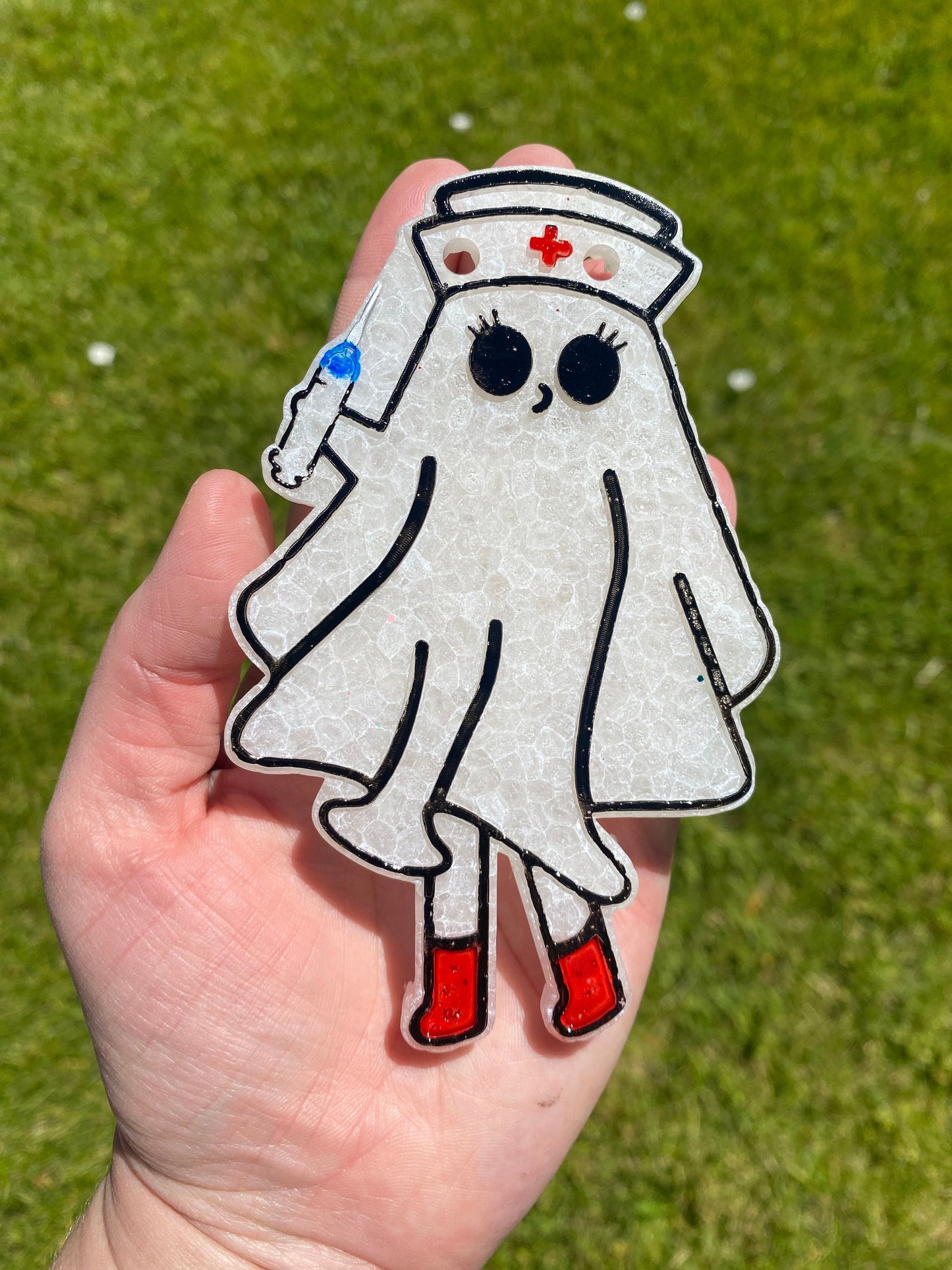 Nurse Ghost Mold, Halloween Freshie Mold, Fall Freshie Mold, Spooky Silicone Mold, Autumn Freshie Mold, Bones Freshie Mold, October Molds