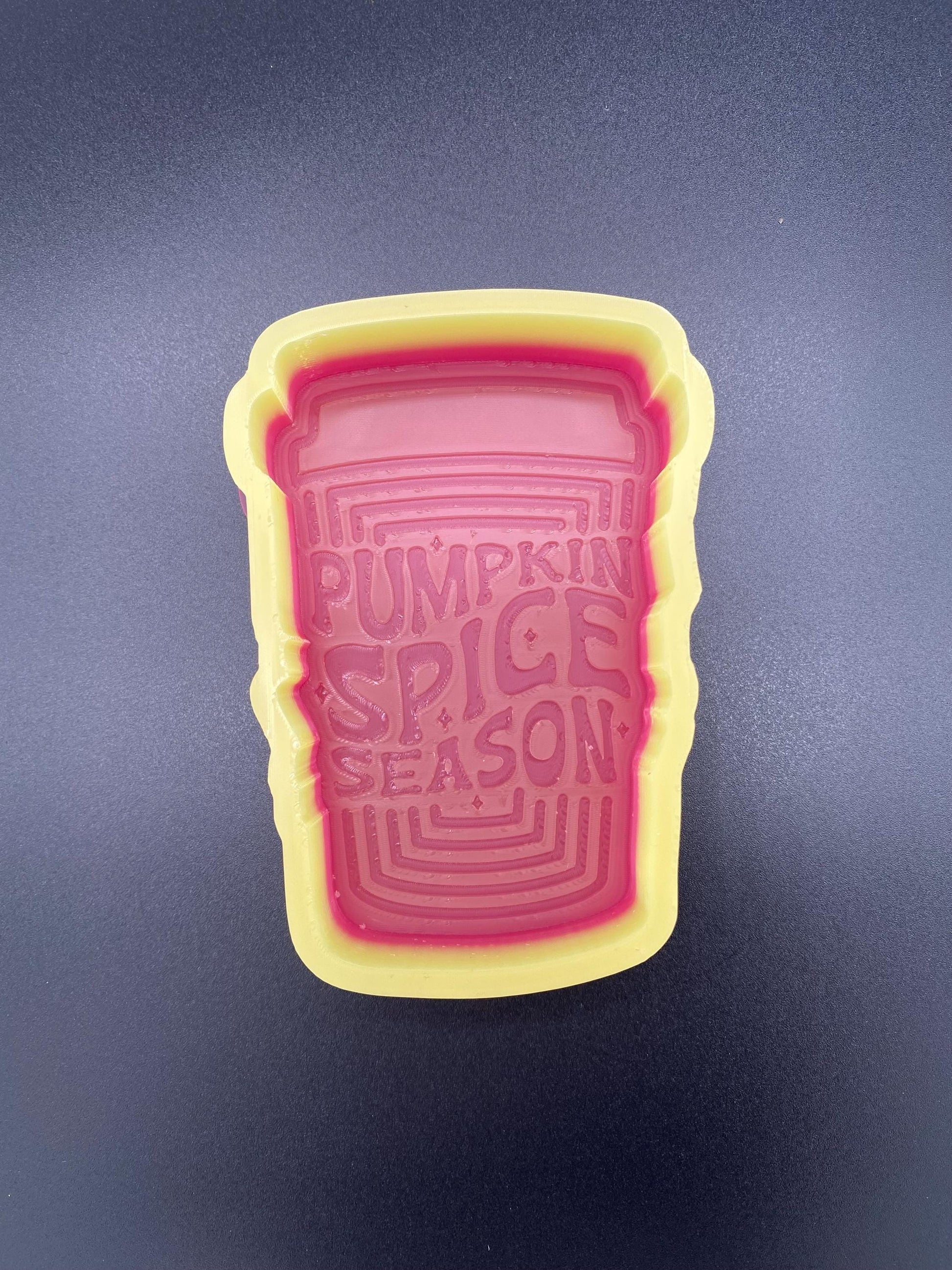 Pumpkin Spice Season Latte Cup Mold, Fall Freshie Mold, Pumpkin Spice Silicone Mold, Autumn molds, Bestselling Fall Freshie Molds