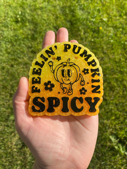 Feeling Pumpkin Spicy Mold, Fall Freshie Mold, Pumpkin Spice Silicone Mold, Autumn molds, Bestselling Fall Freshie Molds, Popular Fall Mold