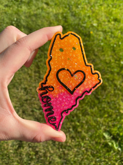 Maine Freshie Mold, Home State Freshie Molds, USA Freshie Molds, Beginner Aroma Bead Molds