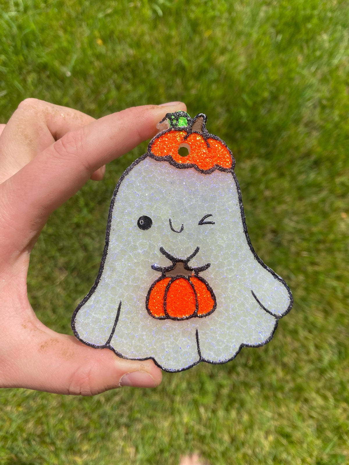 Pumpkin Ghost Mold, Halloween Freshie Mold, Fall Freshie Mold, Ghost Silicone Mold, Coffee Shop Freshie Mold, Spooky Mold, Floral Ghost Mold
