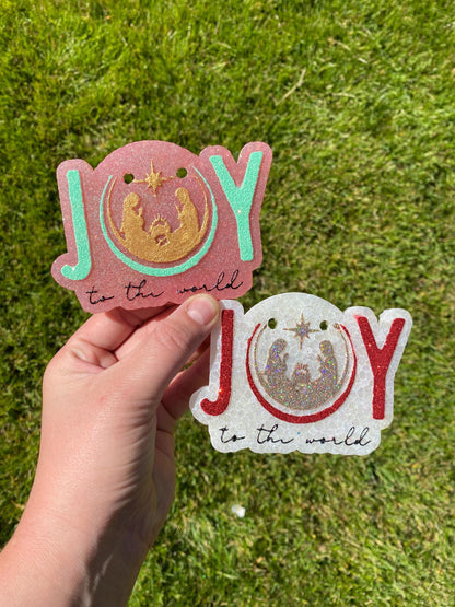 Joy to the World Freshie Mold, freshie making supplies, Christmas freshie mold, Jesus Christmas Freshie Molds, Nativity Freshie Mold