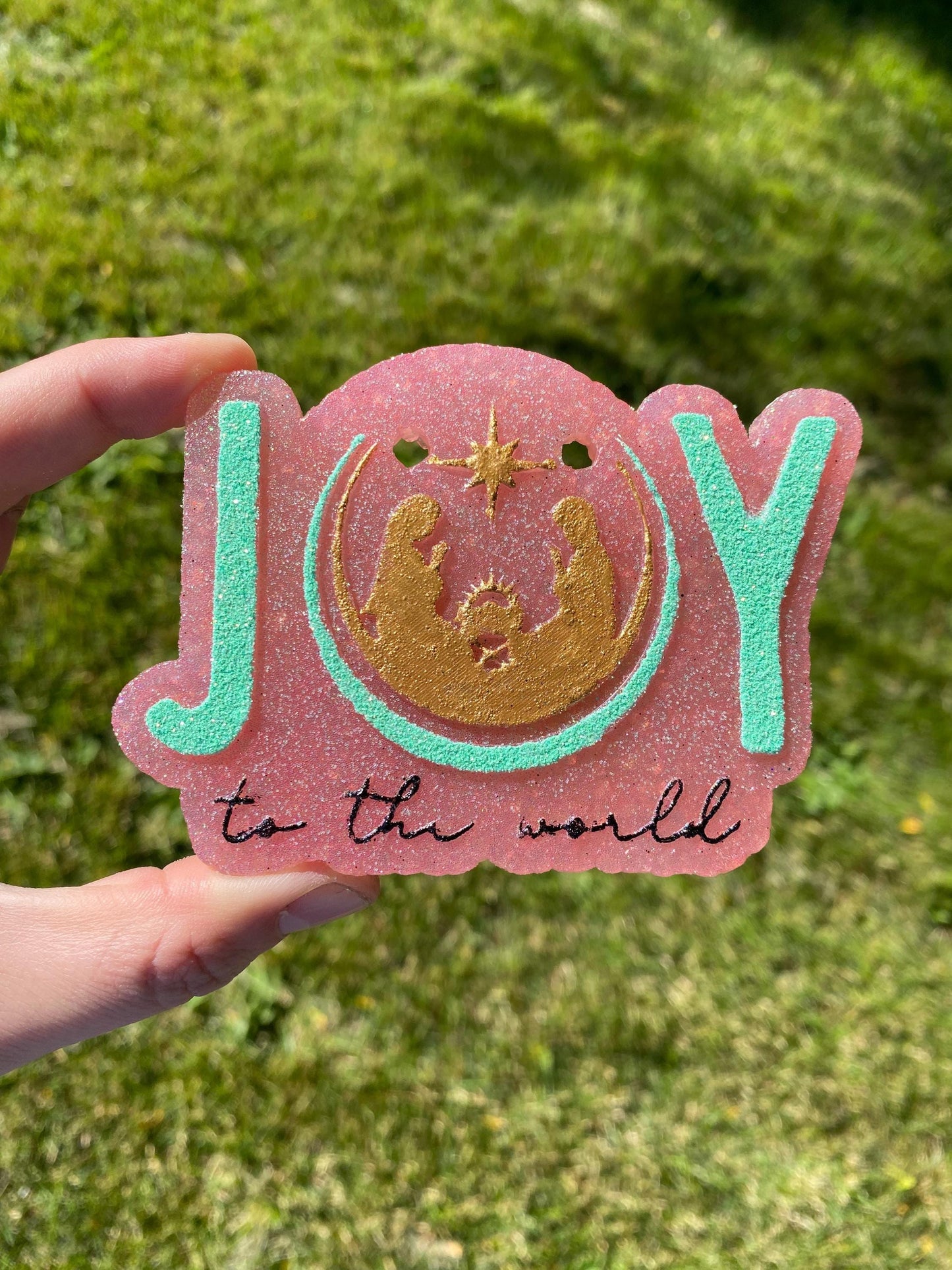 Joy to the World Freshie Mold, freshie making supplies, Christmas freshie mold, Jesus Christmas Freshie Molds, Nativity Freshie Mold