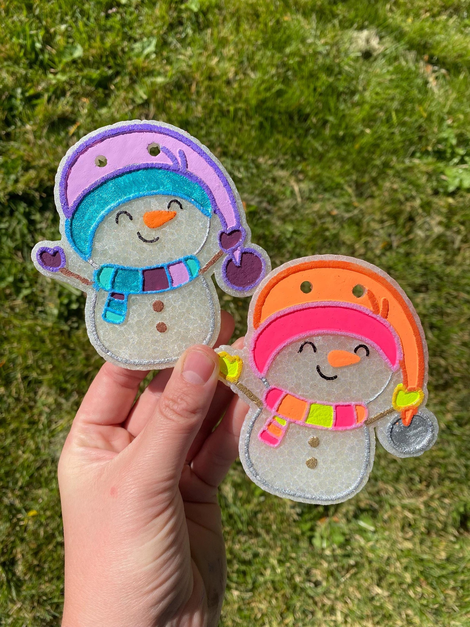 Snowman Freshie Silicone Mold, freshie making supplies, Christmas freshie mold, cozy winter freshie molds, happy winter molds, snow freshie