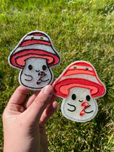 Load image into Gallery viewer, Winter Mushrooms Freshie Silicone Mold Set, freshie making supplies, Christmas freshie mold, cozy winter freshie molds, happy winter molds
