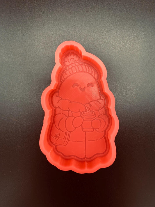 Cozy Winter Ghost Freshie Silicone Mold