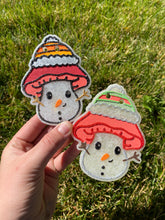 Load image into Gallery viewer, Winter Mushrooms Freshie Silicone Mold Set, freshie making supplies, Christmas freshie mold, cozy winter freshie molds, happy winter molds

