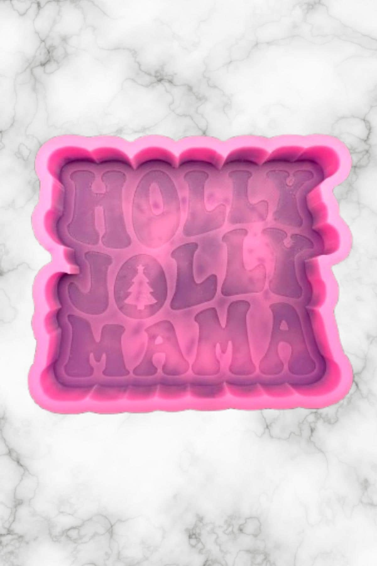 Holly Jolly Mama Freshie Mold, freshie making supplies, Christmas freshie mold, mom christmas molds, winter freshie mold,