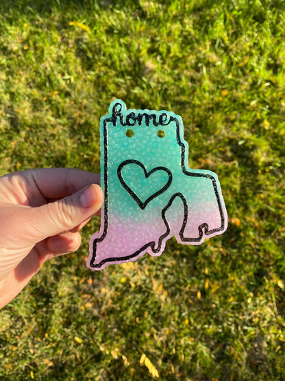 Rhode Island Freshie Mold, Home State Freshie Molds, USA Freshie Molds, Beginner Aroma Bead Molds, Rhode Island State Freshie Mold