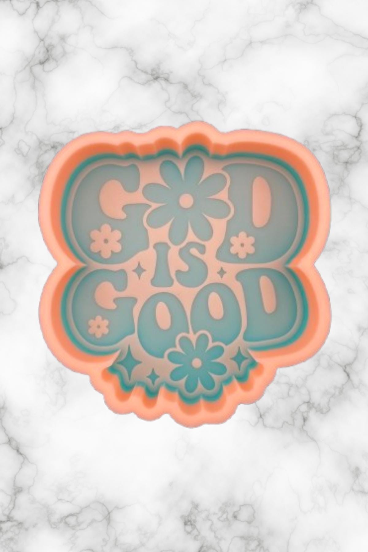 God is Good Freshie Silicone Mold, aroma bead molds, freshie making supplies, popular cardstock freshie molds, best selling freshies